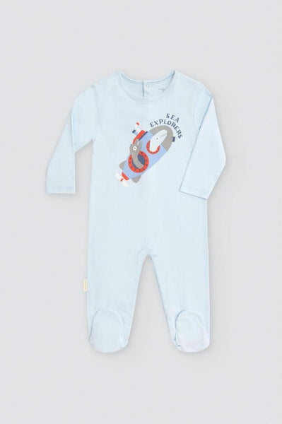 PELELE DE BEBÉ CON SUBMARINO AZUL