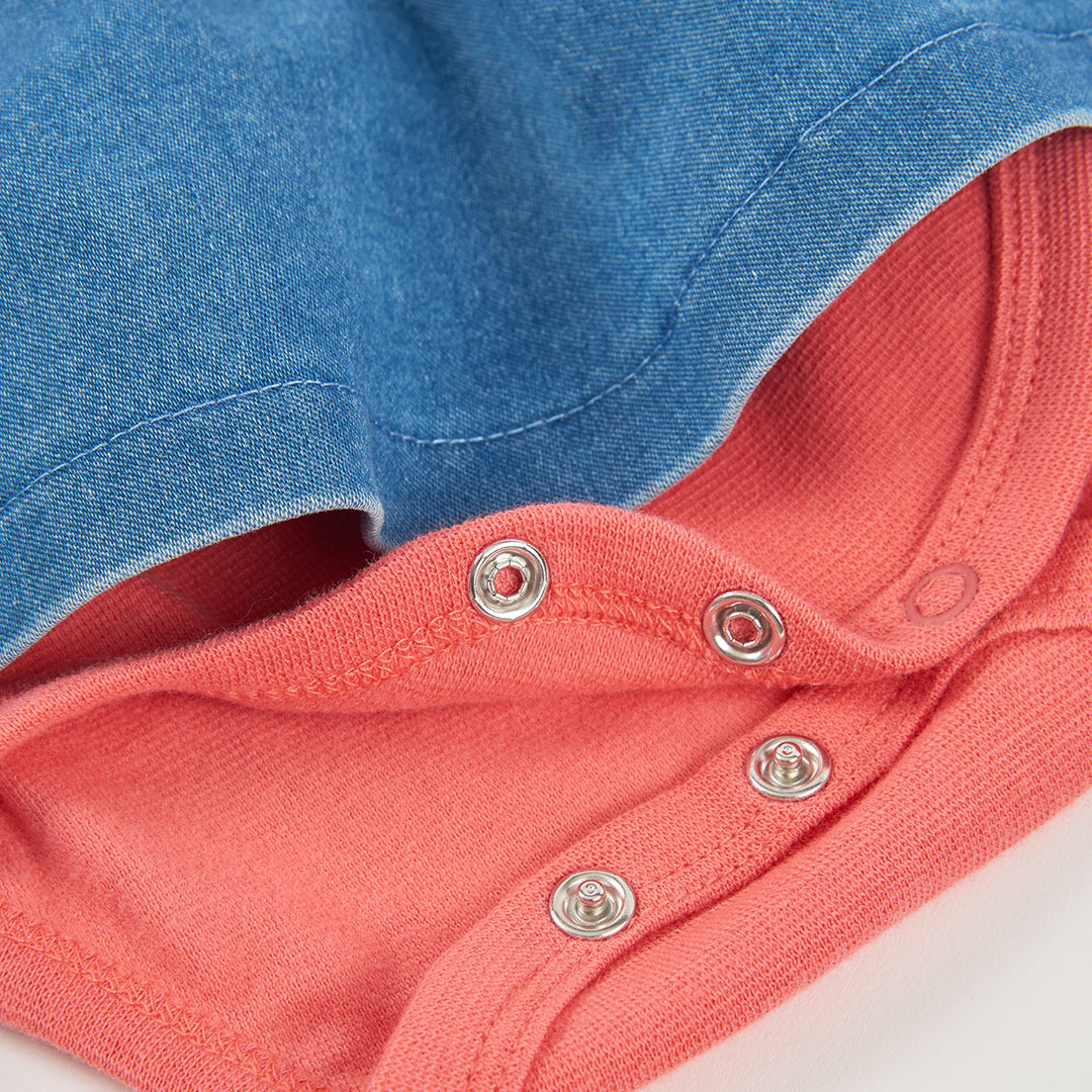 CONJUNTO DE PUNTO DE BEBÉ DE MANGA LARGA CHERRY