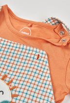 CONJUNTO DE PUNTO A CUADROS MULTICOLOR