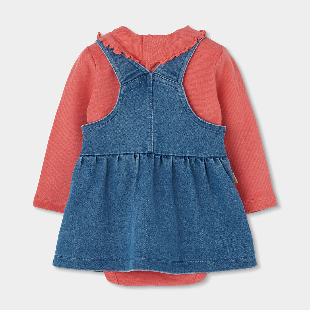 CONJUNTO DE PUNTO DE BEBÉ DE MANGA LARGA CHERRY