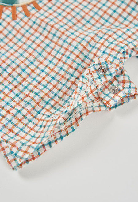 CONJUNTO DE PUNTO A CUADROS MULTICOLOR