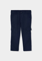 PANTALÓN DE LINO DE NIÑO AZUL MARINO
