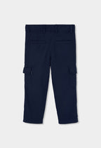 PANTALÓN DE LINO DE NIÑO AZUL MARINO