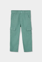 PANTALÓN DE LINO DE NIÑO VERDE