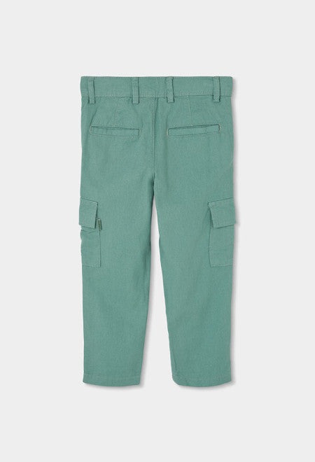 PANTALÓN DE LINO DE NIÑO VERDE