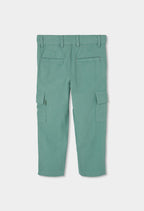 PANTALÓN DE LINO DE NIÑO VERDE