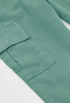 PANTALÓN DE LINO DE NIÑO VERDE