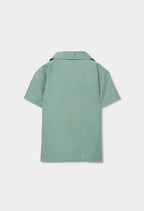 POLO DE LINO DE NIÑO VERDE