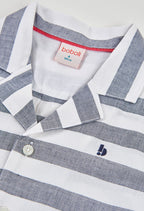 CAMISA DE LINO LISTADA DE NIÑO