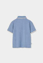 POLO PIQUÉ DE NIÑO AZUL