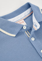 POLO PIQUÉ DE NIÑO AZUL