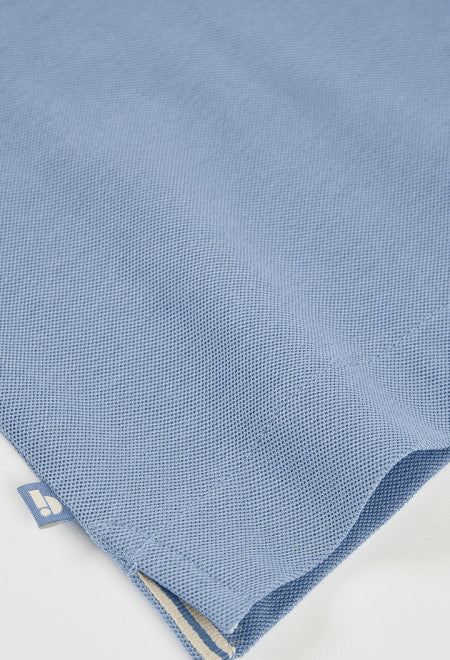 POLO PIQUÉ DE NIÑO AZUL