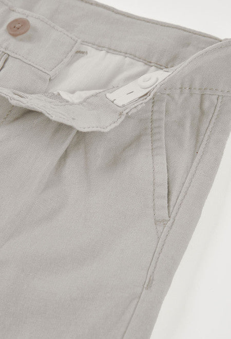 PANTALÓN BEIGE DE LINO DE NIÑO