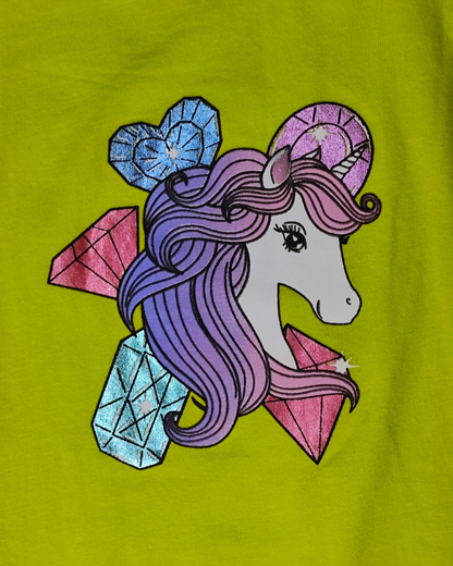 CAMISETA UNICORNIO DIAMANTES