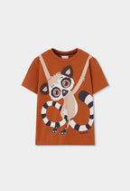 CAMISETA DE PUNTO CON LEMUR