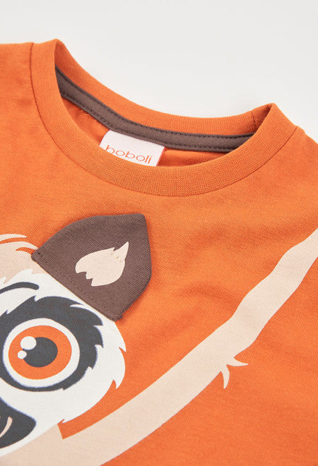CAMISETA DE PUNTO CON LEMUR