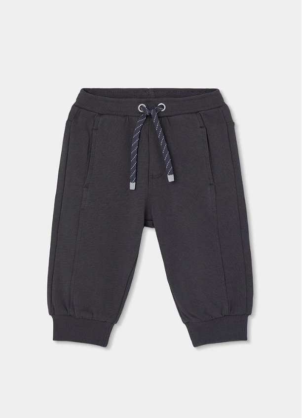 JOGGERS DE FELPA GRIS OSCURO NIÑO