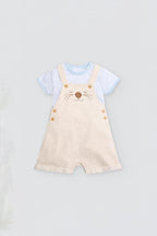CONJUNTO BEBÉ CON PETO AMARILLO