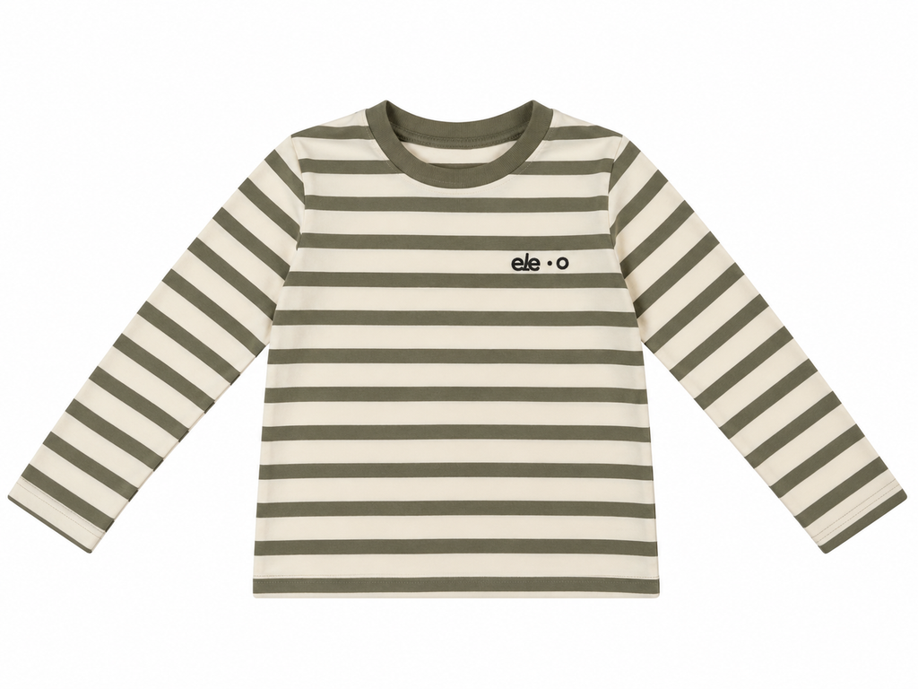 CAMISETA DE RAYAS VERDES Y BLANCAS ELEO