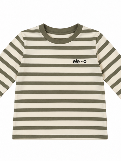 CAMISETA DE RAYAS VERDES Y BLANCAS ELEO