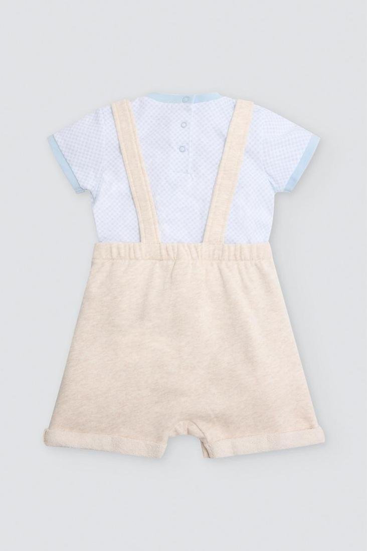 CONJUNTO BEBÉ CON PETO AMARILLO