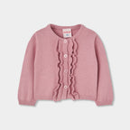 CHAQUETA TRICOTOSA ROSA PARA BEBÉ