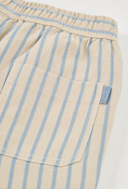 BERMUDAS DE LINO BICOLOR A RAYAS