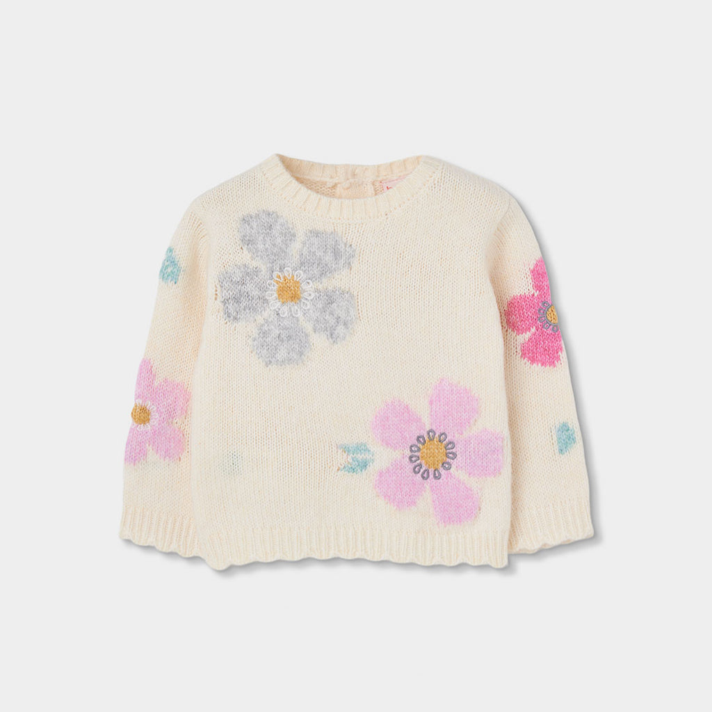 JERSEY MANGA LARGA FLORES NIÑA