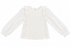 CAMISETA FRUNCIDA BLANCA ELEO