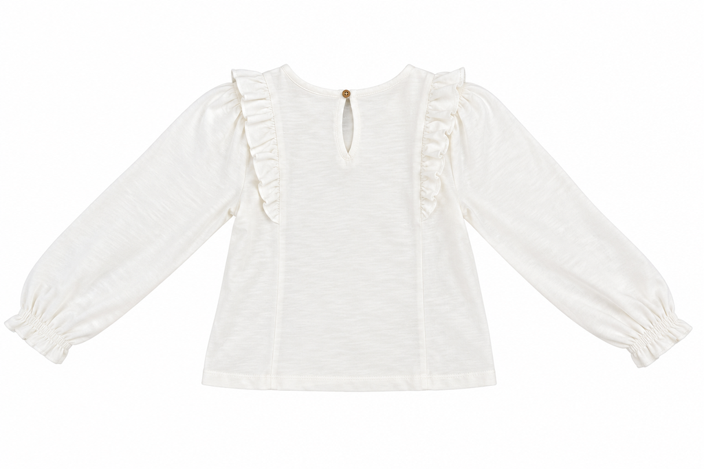 CAMISETA FRUNCIDA BLANCA ELEO