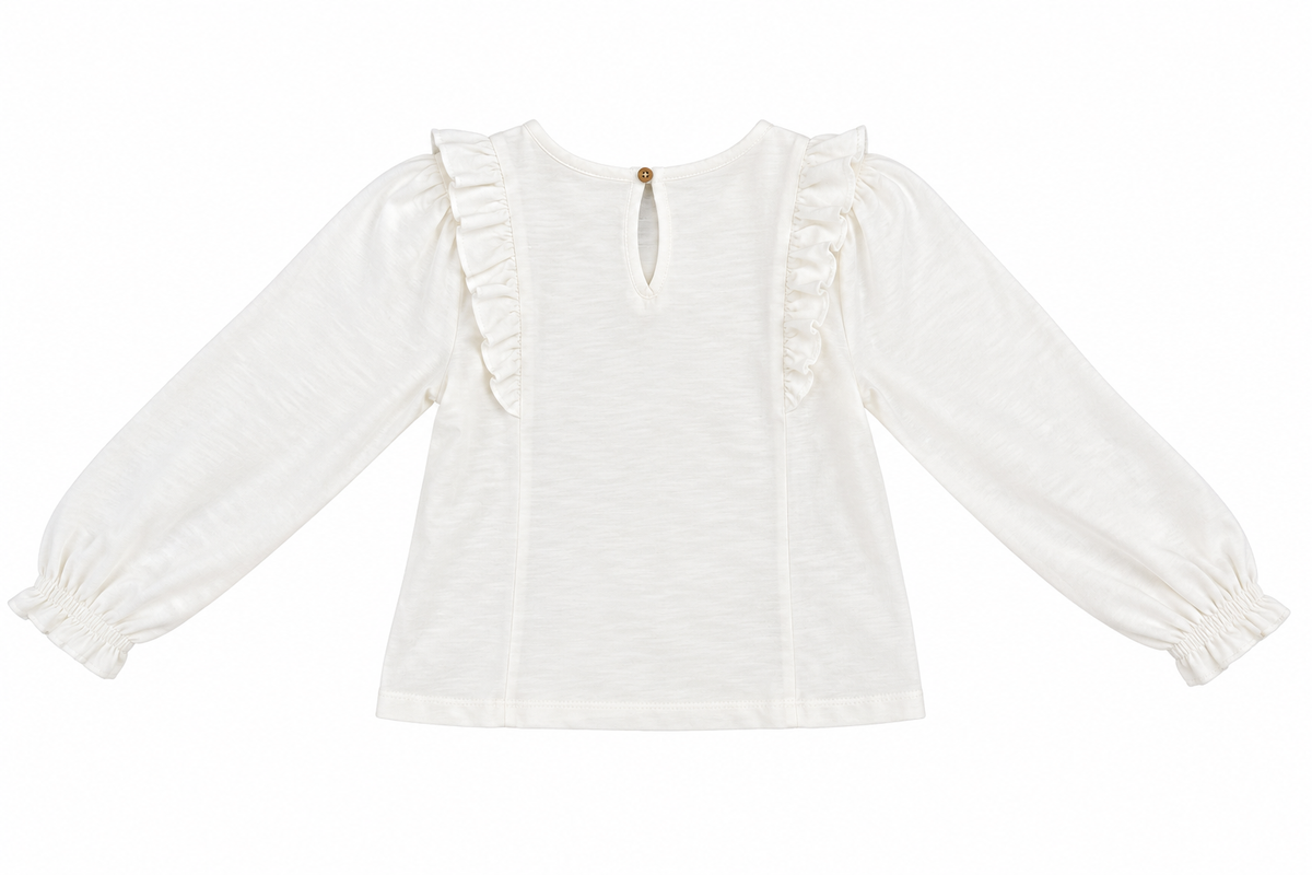 CAMISETA FRUNCIDA BLANCA ELEO