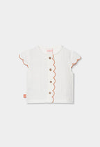 CONJUNTO BLANCO DE PUNTO CON BOTONES
