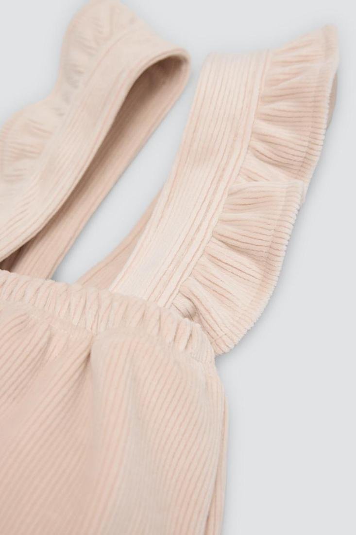 CONJUNTO DE BEBÉ DE MANGA LARGA BEIGE