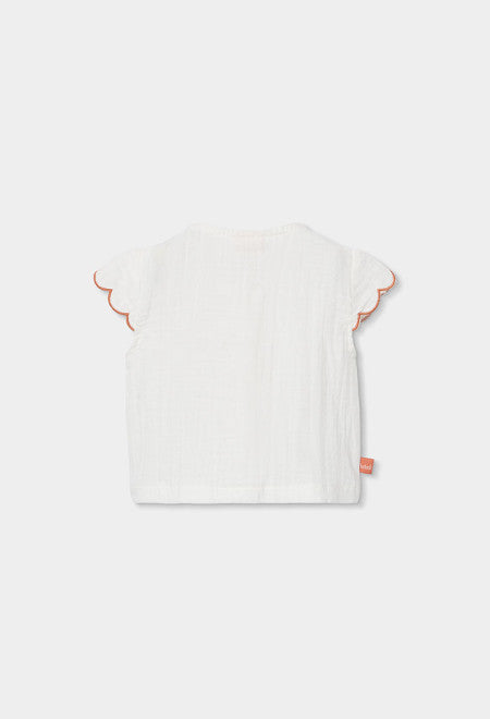 CONJUNTO BLANCO DE PUNTO CON BOTONES