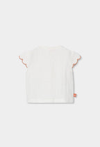 CONJUNTO BLANCO DE PUNTO CON BOTONES