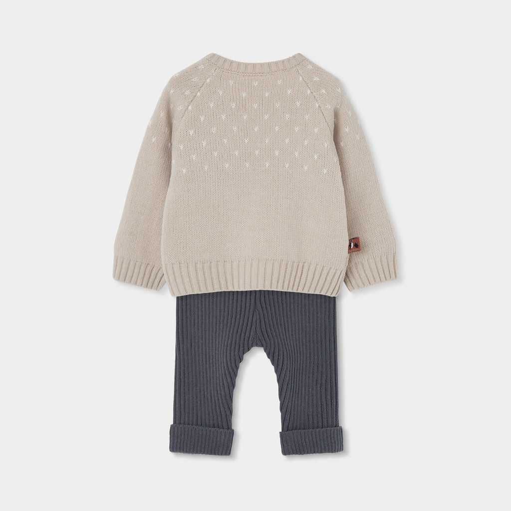 CONJUNTO DE BEBÉ TRICOTOSA PINGÜINO