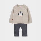 CONJUNTO DE BEBÉ TRICOTOSA PINGÜINO