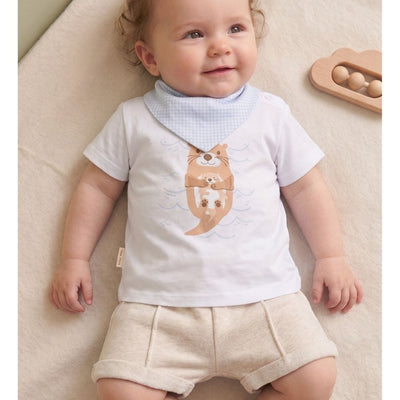 CONJUNTO DE BEBÉ BLANCO DE 3 PIEZAS