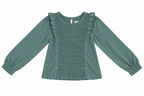CAMISETA FRUNCIDA VERDE ELEO
