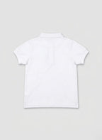 POLO MANGA CORTA NIÑO BLANCO