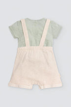 CONJUNTO DE BEBÉ CON PETO AMARILLO