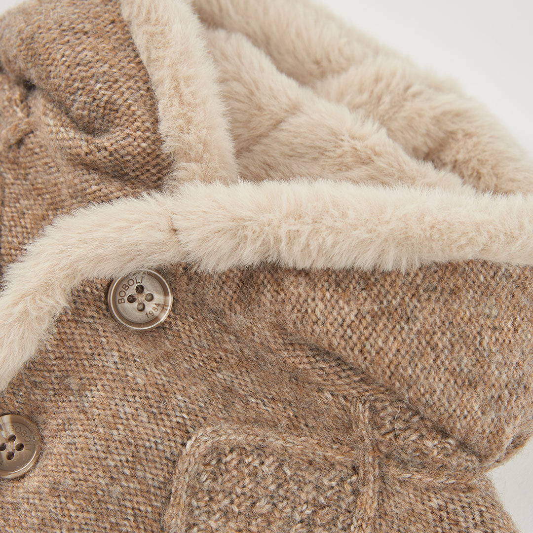 CHAQUETA TRICOTOSA REVERSIBLE PARA BEBÉ