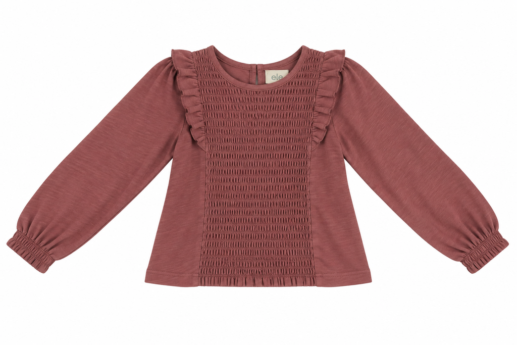 CAMISETA FRUNCIDA ROSA MAQUILLAJE ELEO