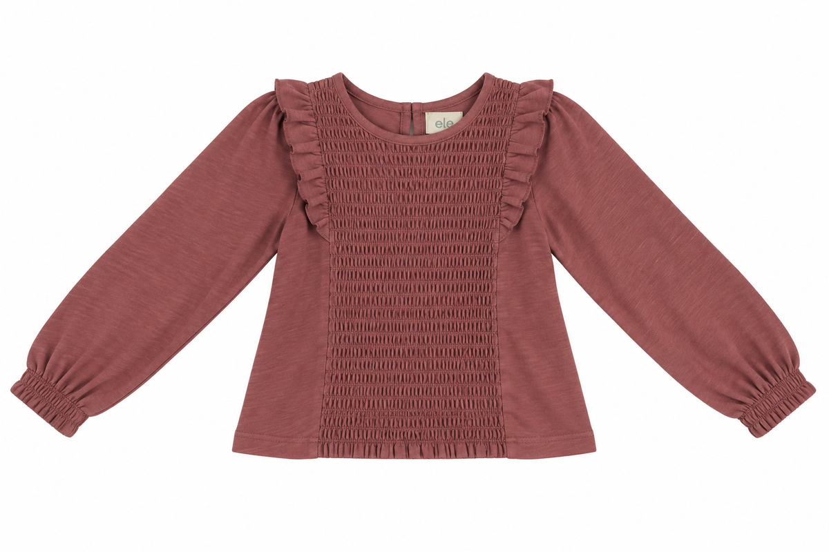 CAMISETA FRUNCIDA ROSA MAQUILLAJE ELEO