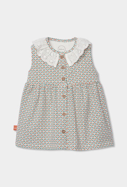 VESTIDO DE PUNTO CON ESTAMPADO GEOMÉTRICO
