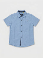 CAMISA MANGA CORTA NIÑO AZUL