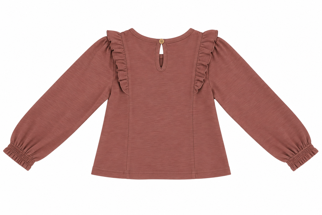 CAMISETA FRUNCIDA ROSA MAQUILLAJE ELEO