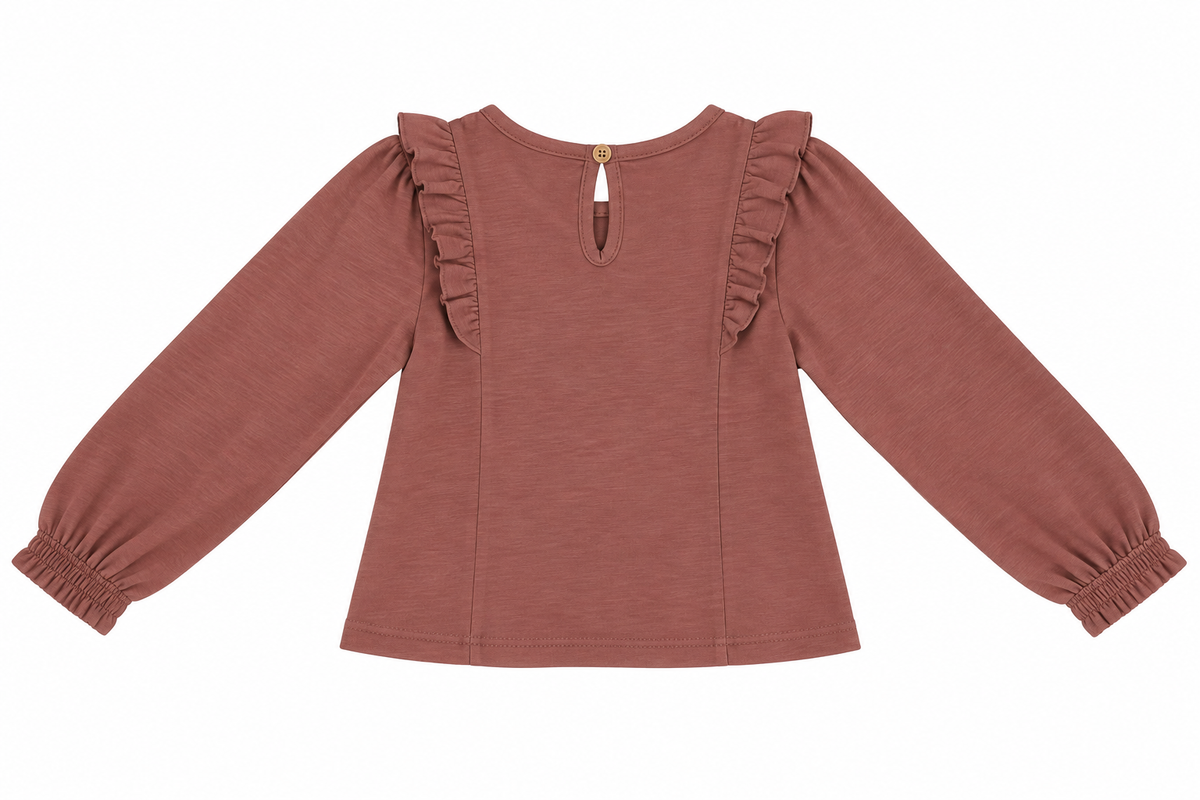 CAMISETA FRUNCIDA ROSA MAQUILLAJE ELEO