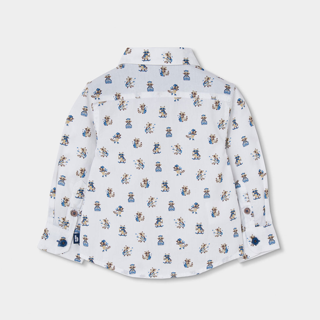 CAMISA DE MANGA LARGA ESTAMPADA NIÑO