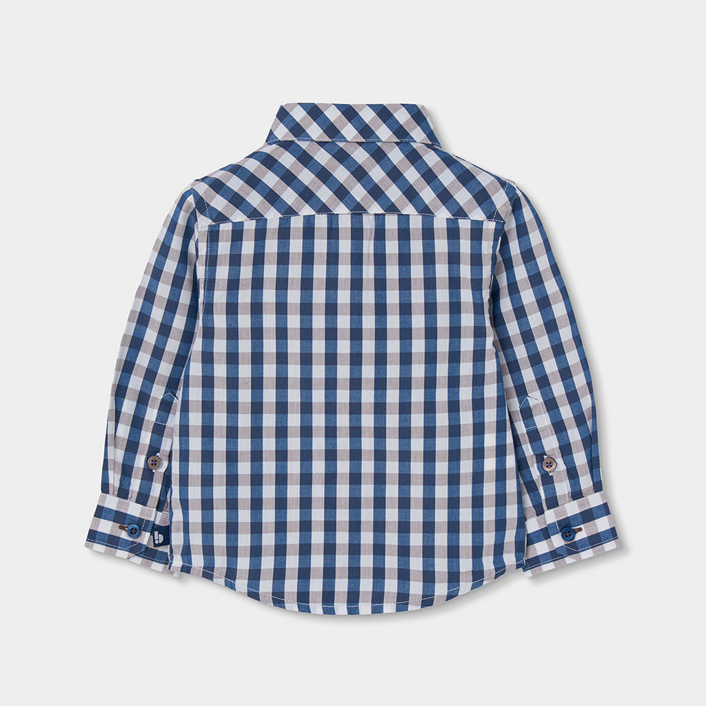 CAMISA DE MANGA LARGA A CUADROS NIÑO